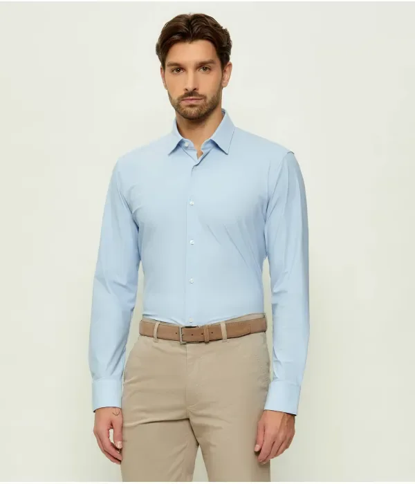 Футболка P-HANK-SK-261 slim fit Boss, небесно-голубой