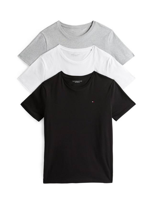 

Хлопковая футболка с коротким рукавом Tommy Hilfiger, Pack of 3, White/Black/Grey Heather