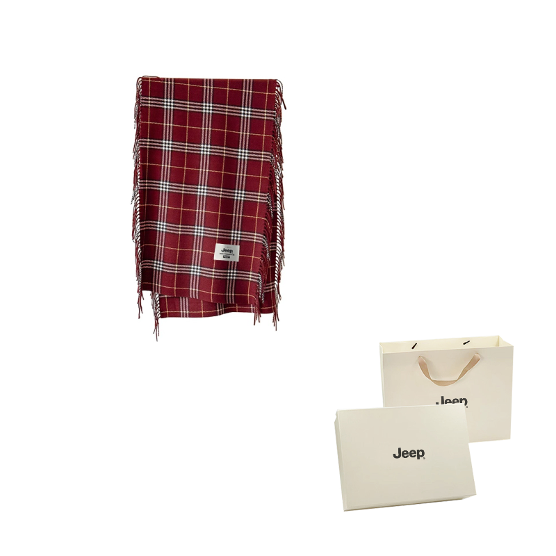 

Шарф из полиэстера Unisex Jeep, темно-красный