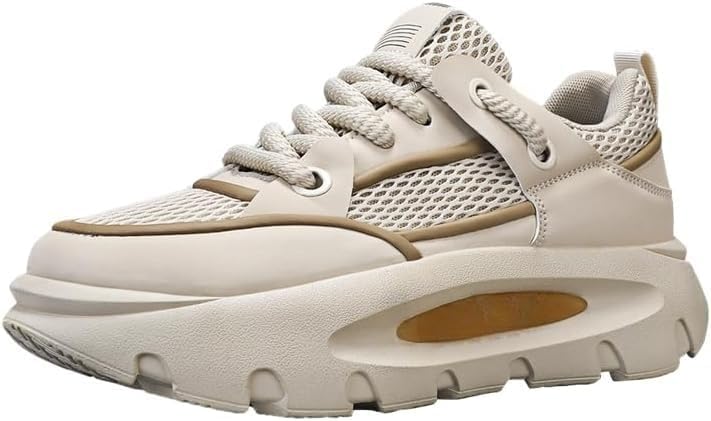 

Мужские стильные кроссовки Мужские спортивные обувь - легкие, удобные и противоскользящие - вентилируемые кроссовки для целого дня на улице Hhhchpm, Apricot