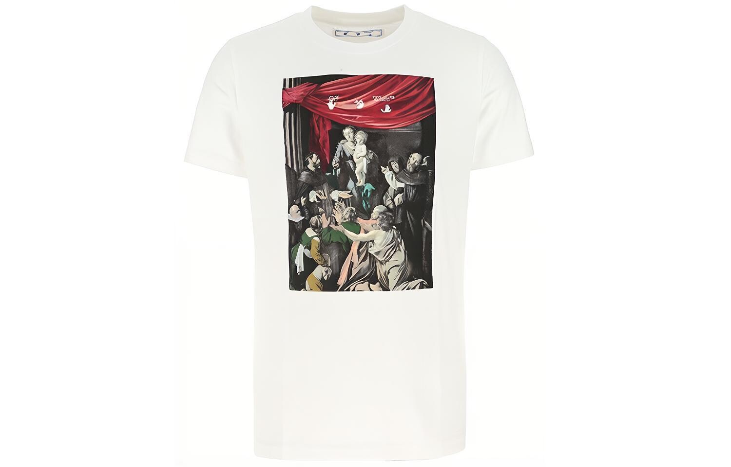 

OFF-WHITE Мужская футболка, Белый