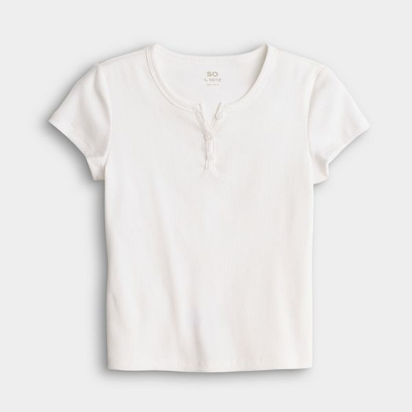 

Детская футболка с коротким рукавом и планкой So, Modern White