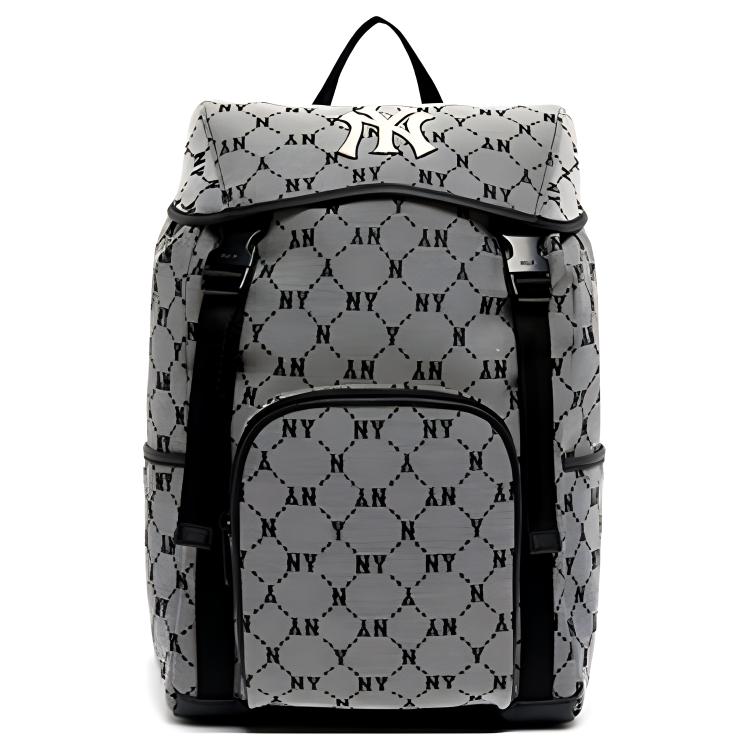 

Монограмма Коллекция Полиэстер Рюкзак Обычный Унисекс Серый MLB