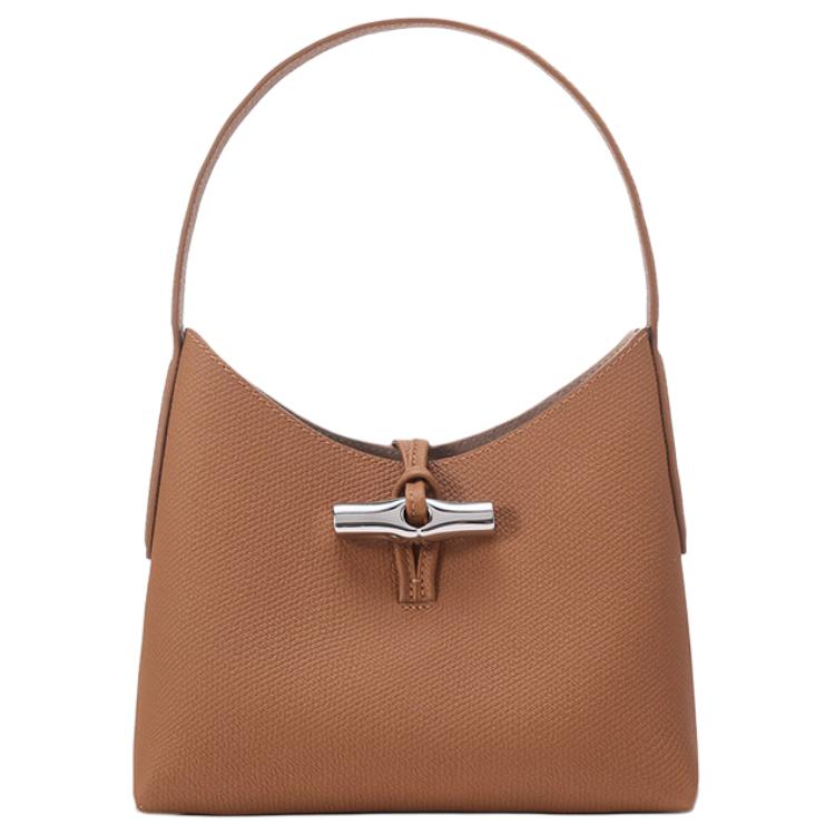 

LONGCHAMP Коричневая кожаная сумка через плечо