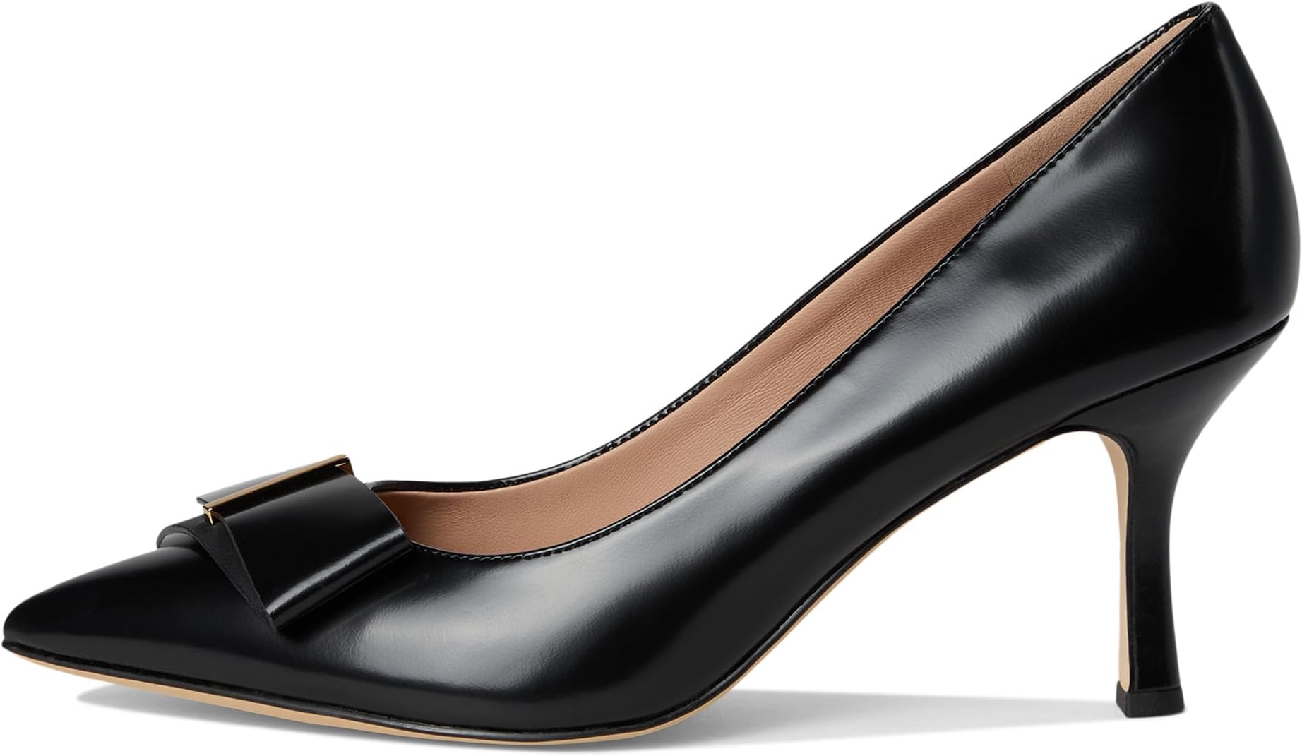 Туфли Cole Haan Women's Felicia Bow Pumps, Black Box Leather — фото 4