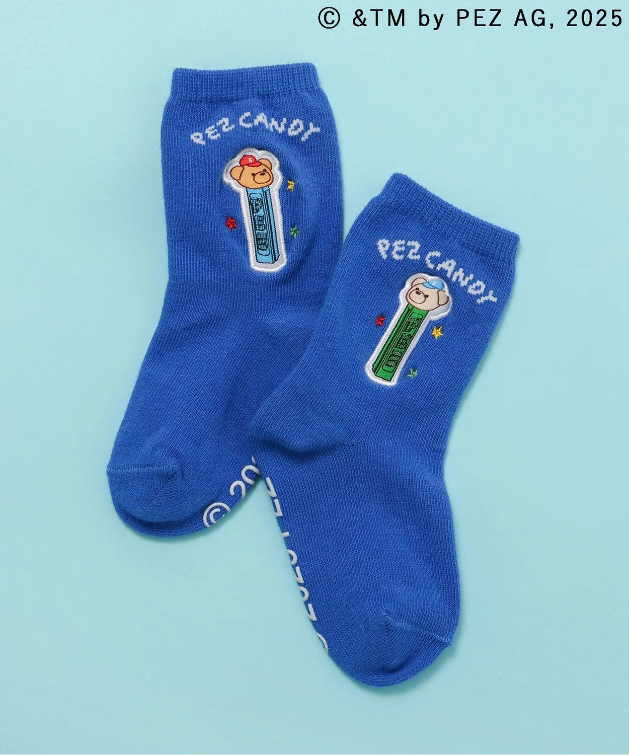 Носки PEZ×tiny bear, хлопок, apres les cours, синие