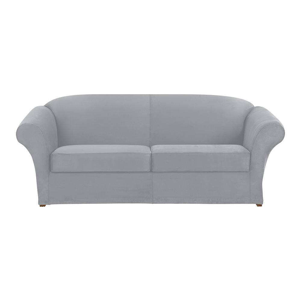 

Sure Fit Ultimate Тяжелый эластичный чехол для дивана-коробки, цвет Light Gray