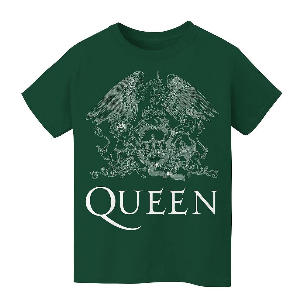 

Детская футболка с графическим логотипом Queen (8–20 лет) Licensed Character, цвет Forest Green