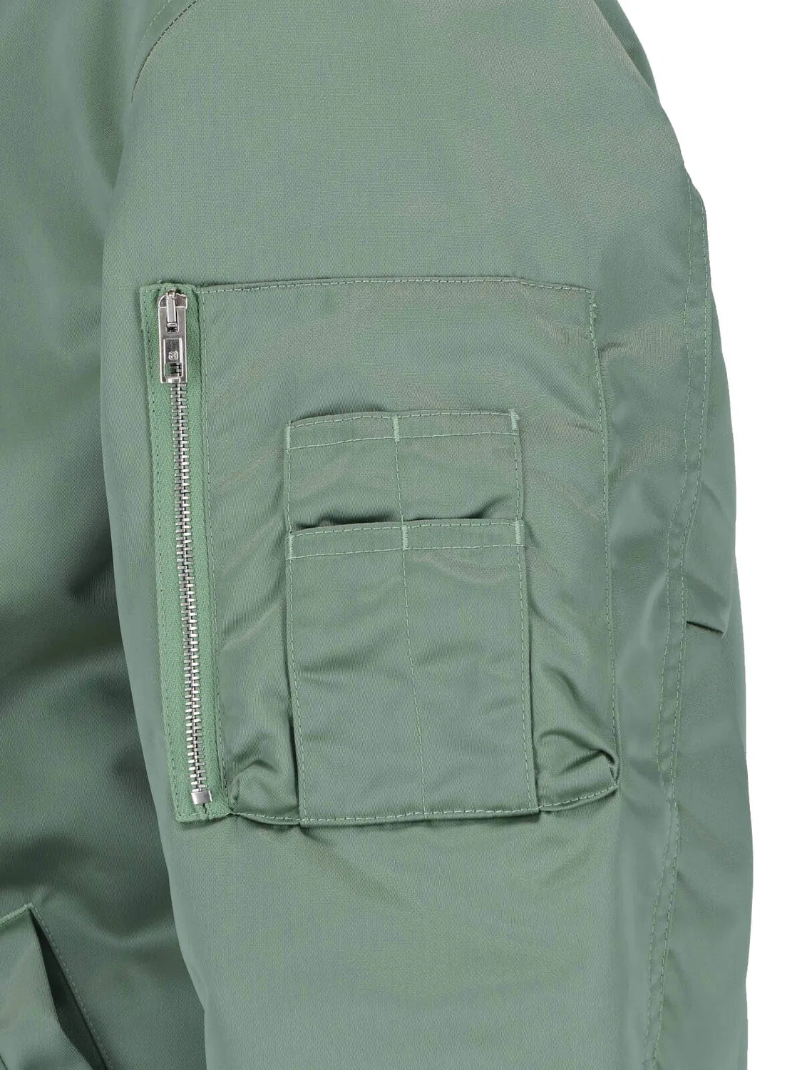 Зеленая куртка-бомбер с затягивающимся воротником Alexander Wang, Green — фото 3