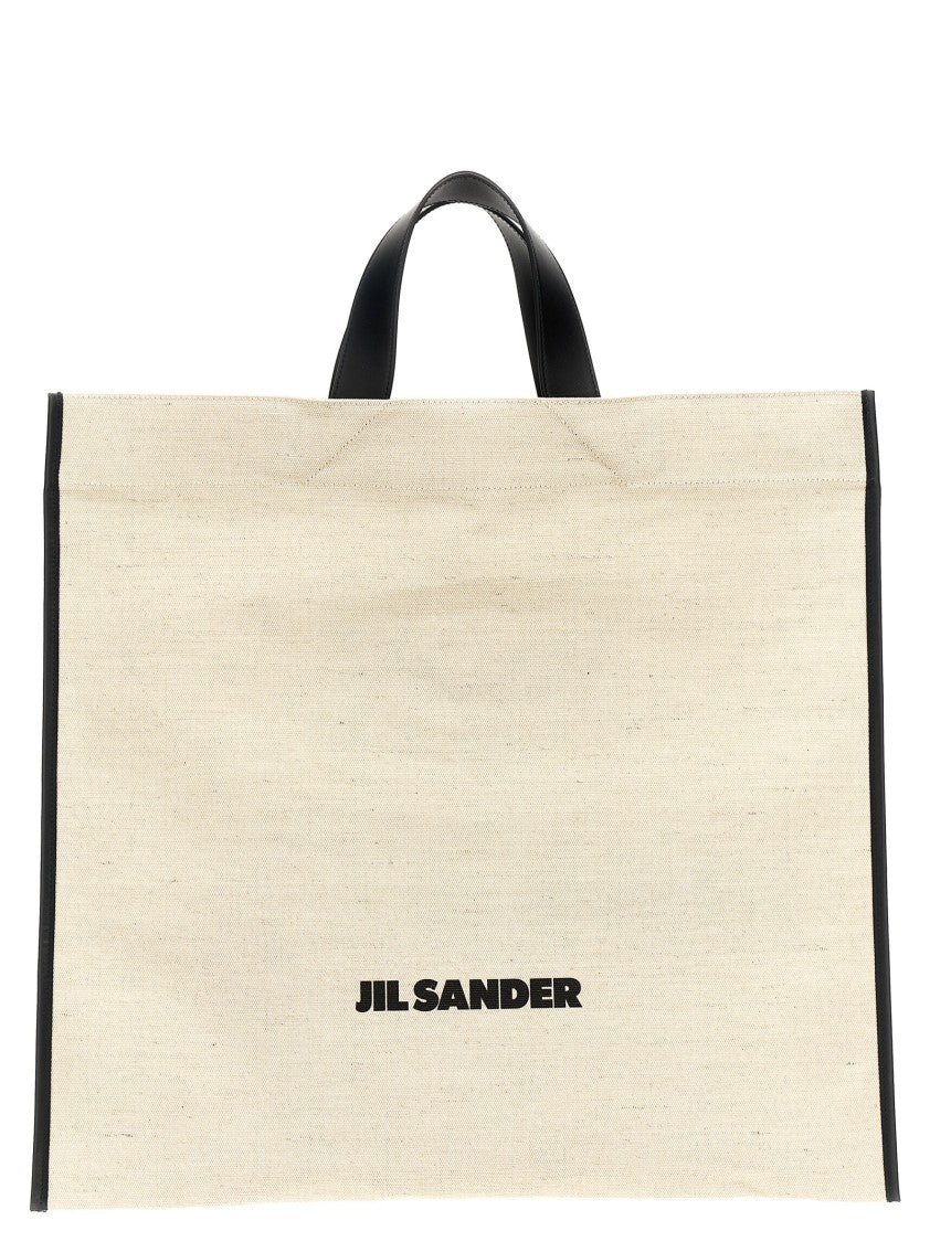 

"Border Book Tote Square" - сумка-шопер квадратная с кантом Jil Sander, Neutrals
