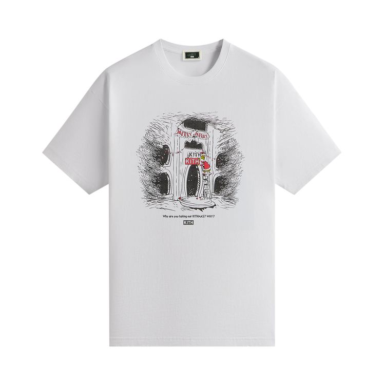 

Футболка Kith x The Grinch Sign Vintage Tee 'White', белый
