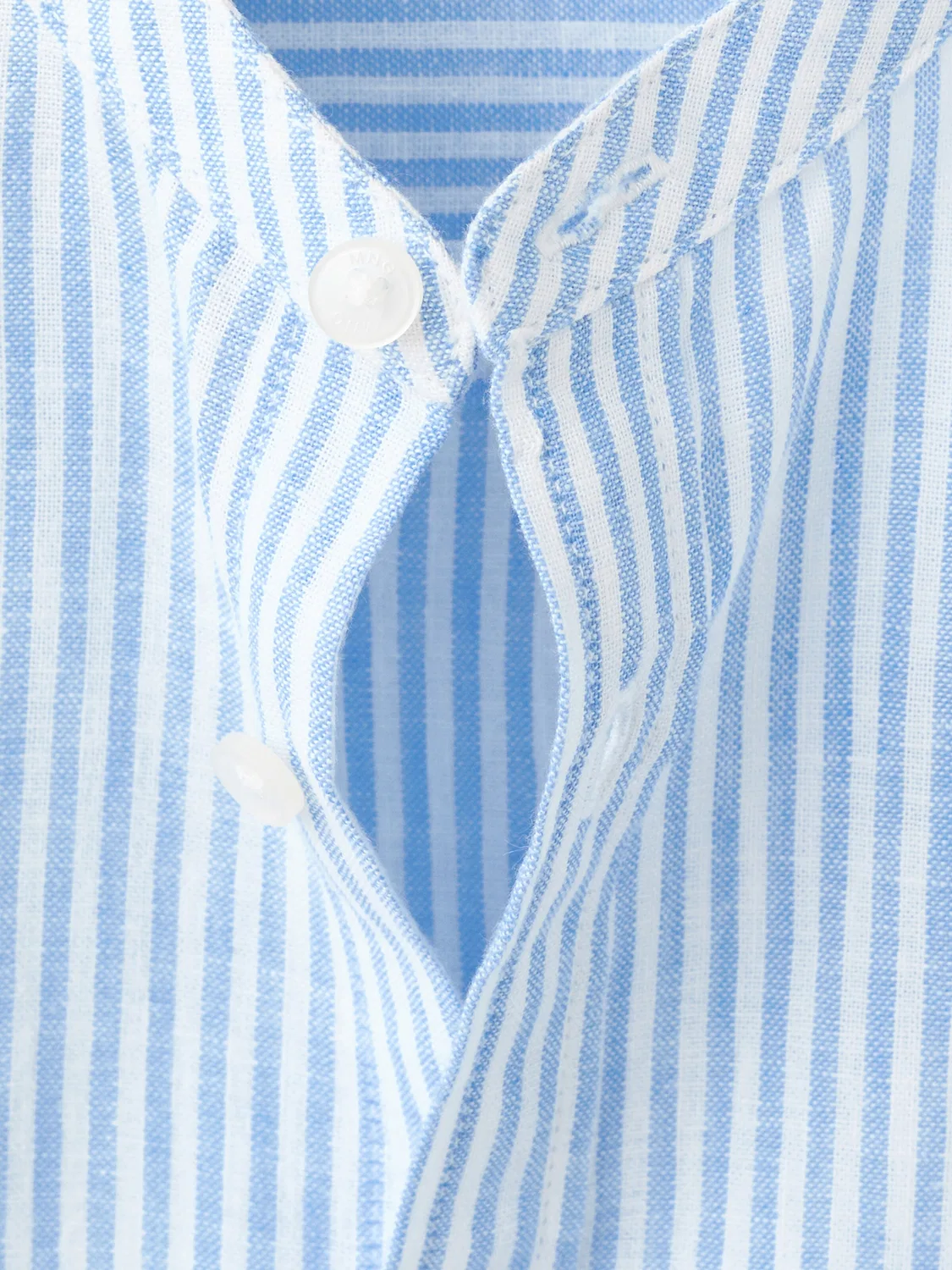 Рубашка на пуговицах стандартного кроя Mango Kids, Light Blue — фото 4