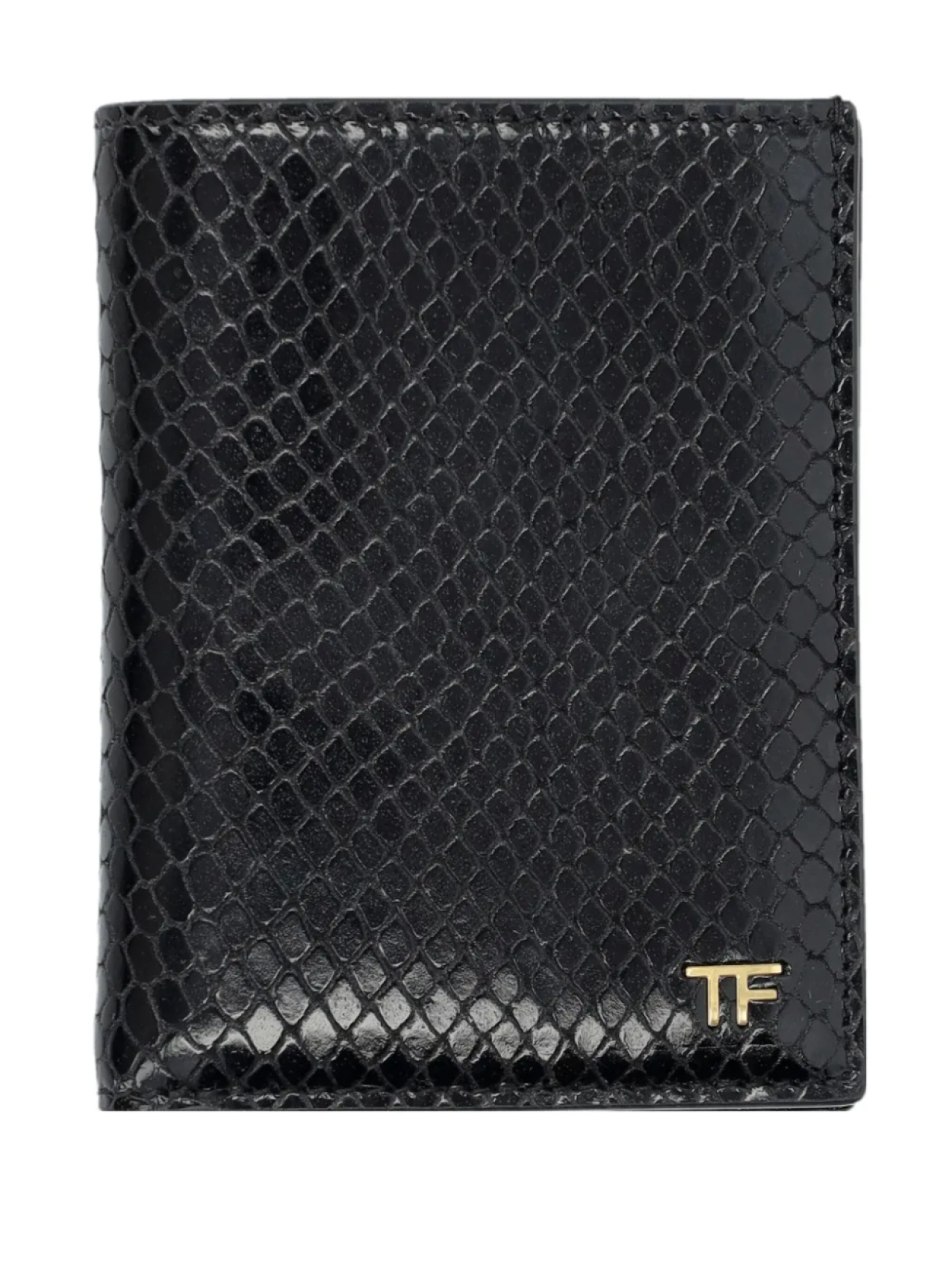 

Кошелек из кожи с принтом Phyton от TOM FORD, черный