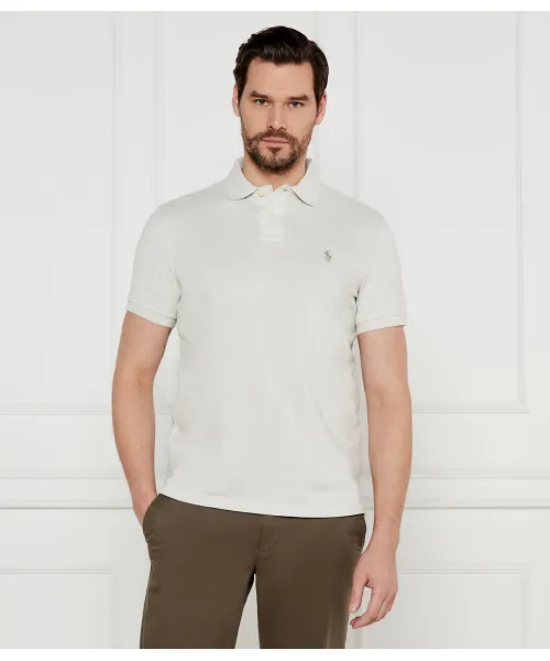 

Футболка поло Slim fit Polo Ralph Lauren, серый