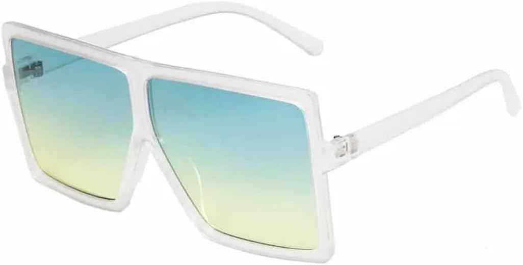 

Женские солнцезащитные очки, женские очки в пластиковой оправе, защита от УФ-излучения UV400, модные очки для вождения, большие солнцезащитные очки VVTWSSW, Clear Green Yellow