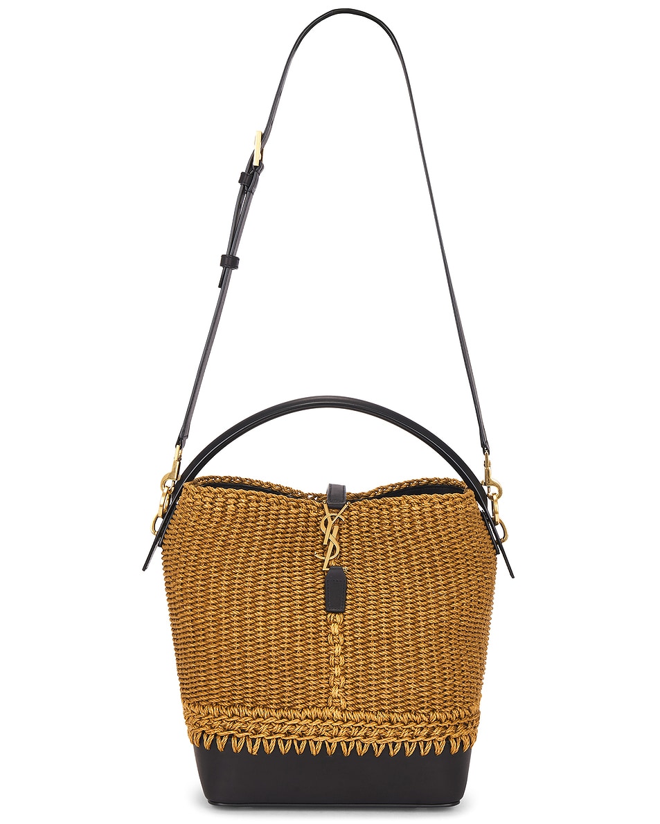 

Сумка-ведро Le 34 Saint Laurent, Natural Brown & Nero