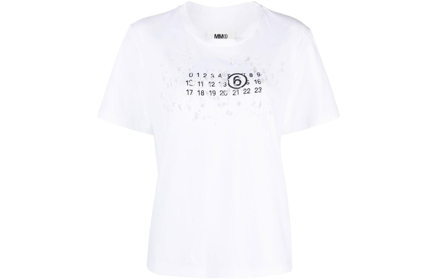 

Футболка женская Mm6 Maison Margiela с принтом, белый