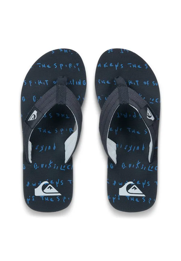 Сандалии molokai layback 26 с т-образным ремешком Quiksilver, Black Quik Tough — фото 3