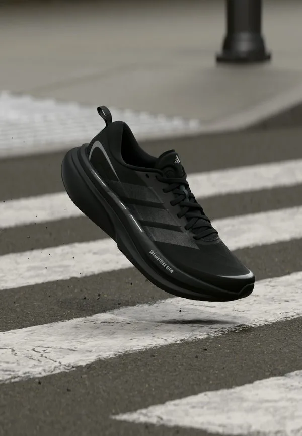 Кроссовки для бега по шоссе supernova glide Adidas Performance, Core Black/Iron Metallic