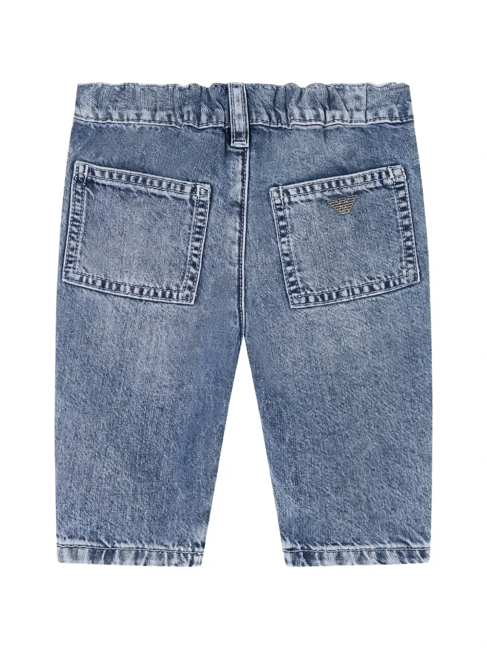 Джинсы на пуговицах Emporio Armani Kids, синий — фото 2