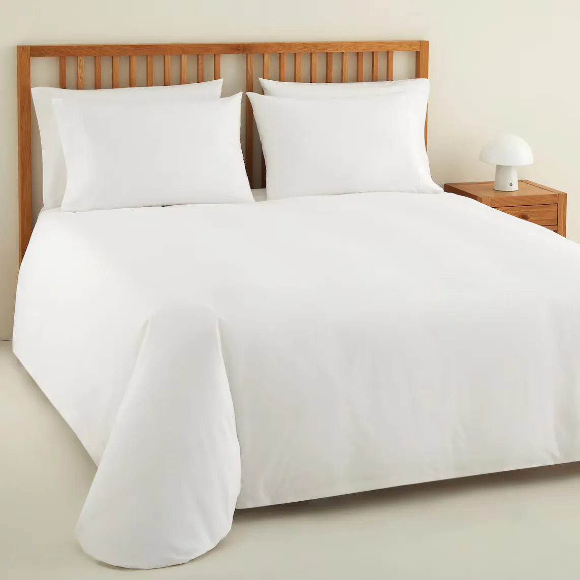 

Пододеяльник Essential Percale, хлопок, 180 ниток El Corte Inglés, белый