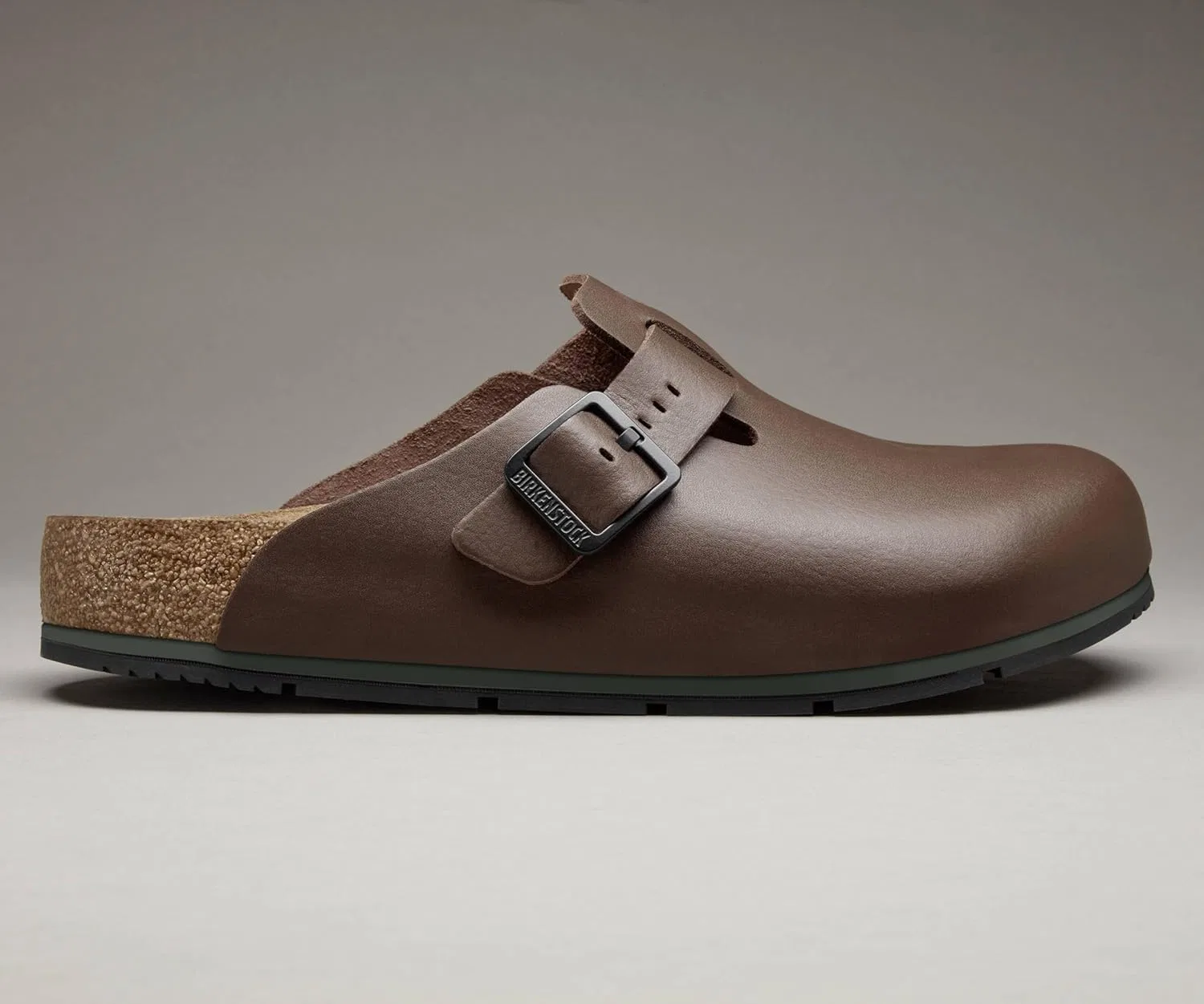 Женские/мужские тапочки BIRKENSTOCK Boston Pro, кожаные мюли/сабо - сертифицированы по стандарту EN ISO 20347:2043 - рабочая обувь для медицинских учреждений, предприятий общественного питания и сферы услуг — фото 4