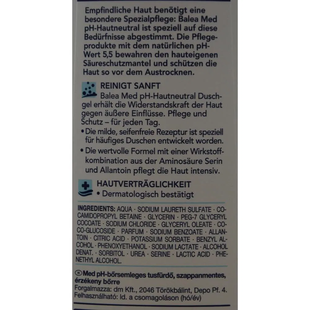 Гель для душа «Med pH Skin Neutral» с аллантоином от Balea No brand — фото 2