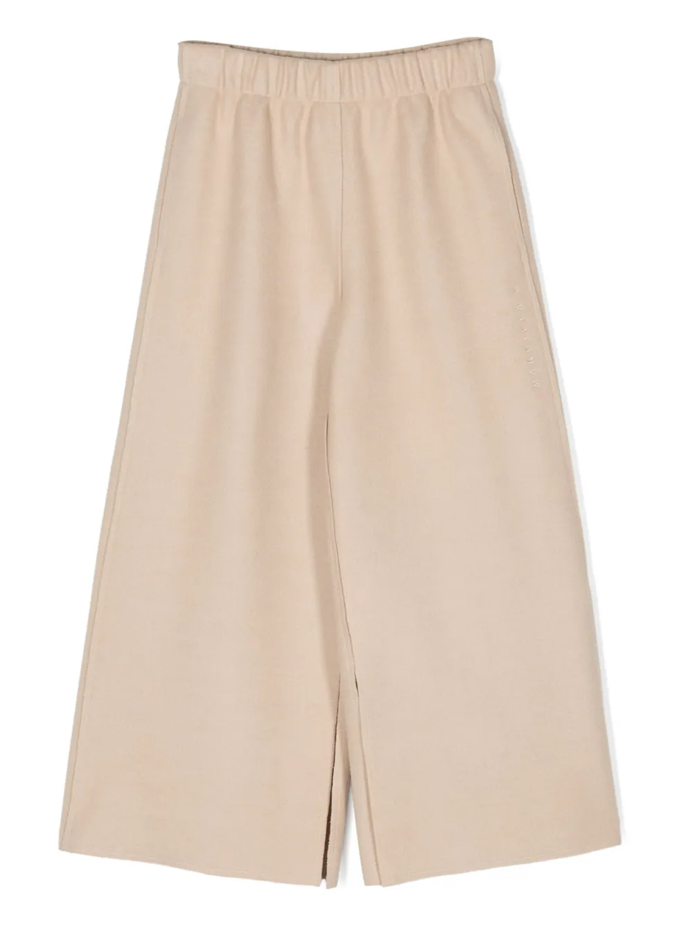 

Широкие брюки с вышитым логотипом MM6 Maison Margiela Kids, нейтральный