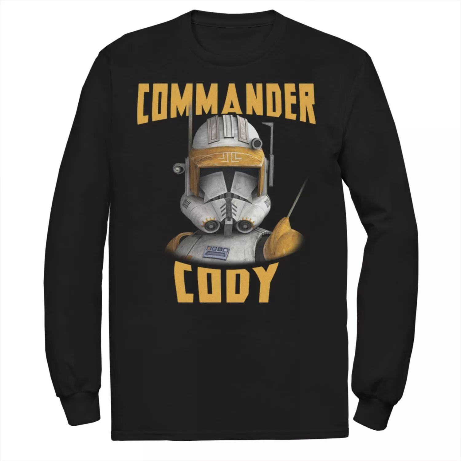 

Мужская футболка Star Wars: Clone Wars Commander Cody с большим лицом Licensed Character