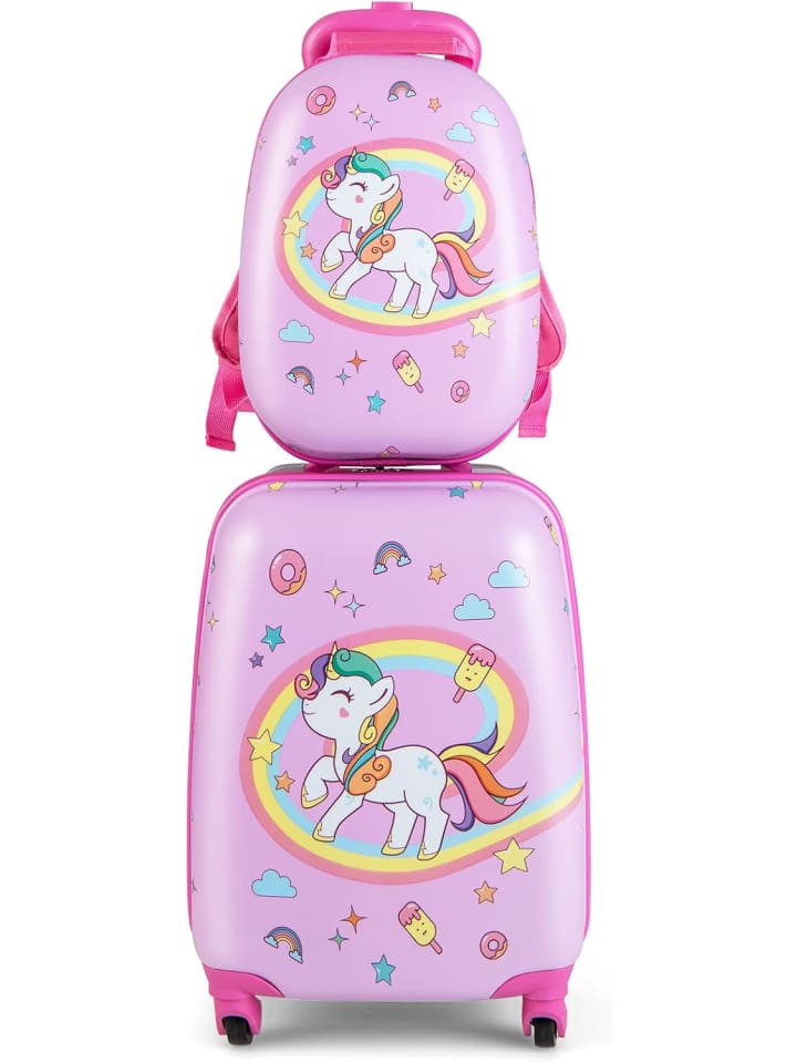 

COSTWAY Двухсекционная тележка с рюкзаком, разных цветов