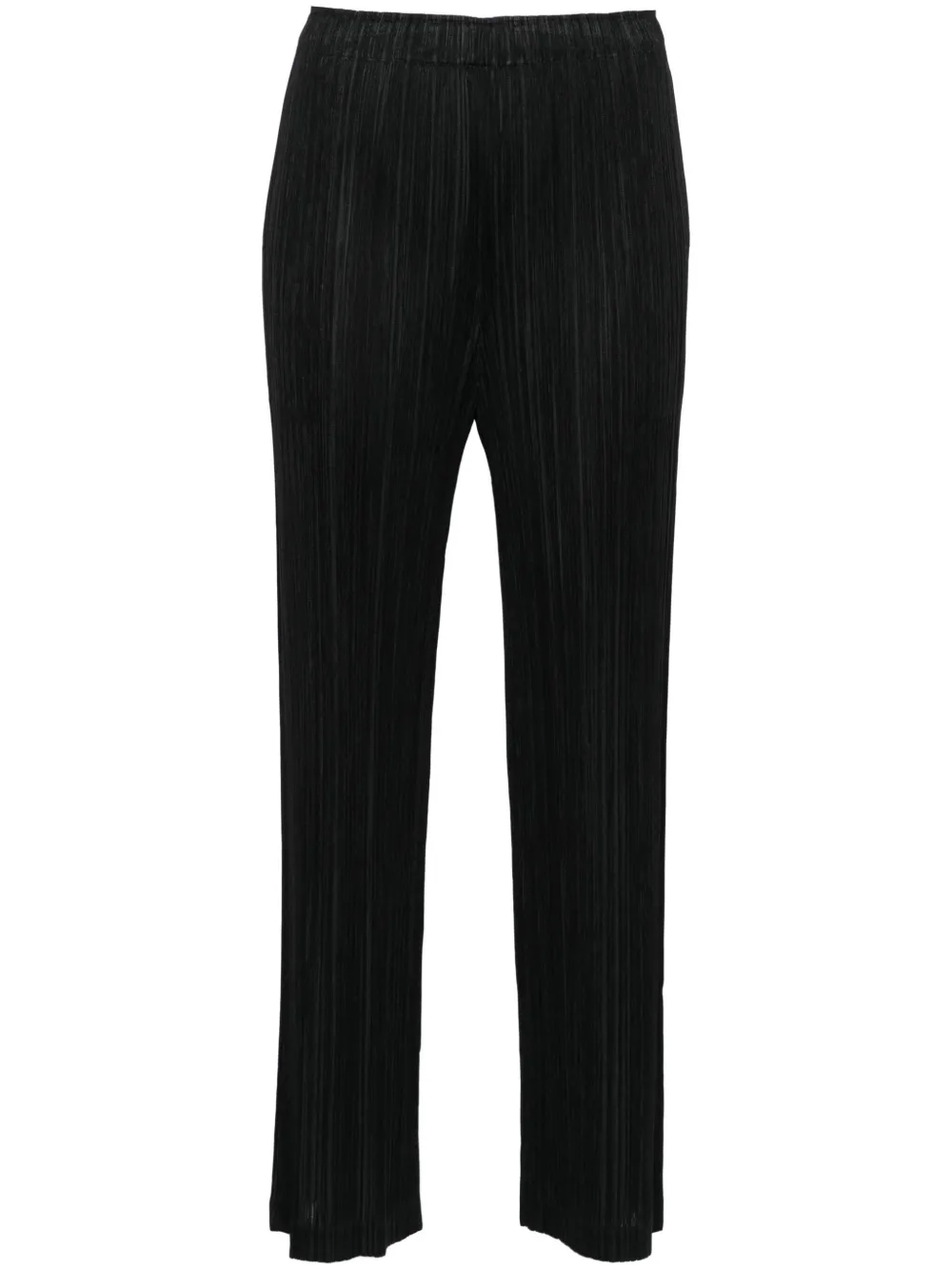 

Прямые брюки со складками Pleats Please Issey Miyake, черный