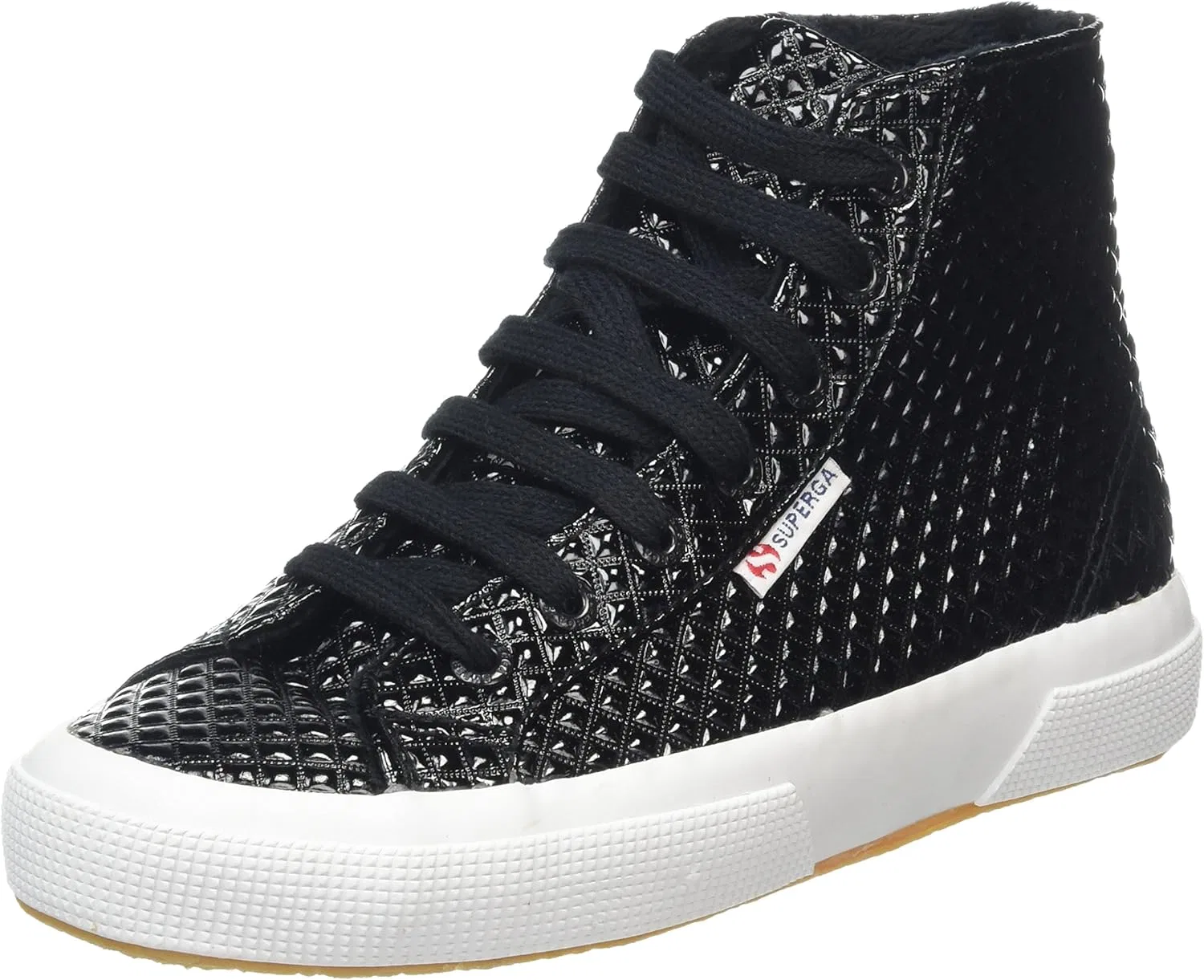 Кроссовки Superga Unisex Adult 2750 Quiltpatentw Low-Top Trainers, Black / Gold