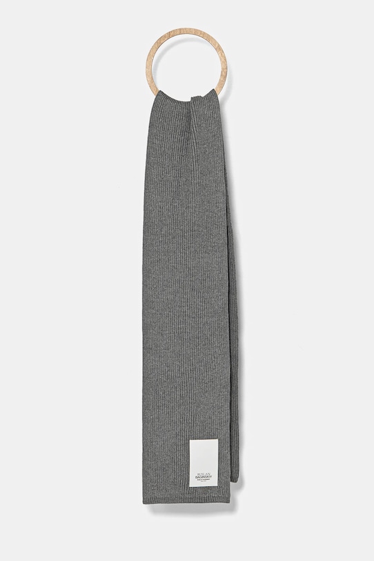 

Шарф с добавлением шерсти Ruslan Baginskiy, серый