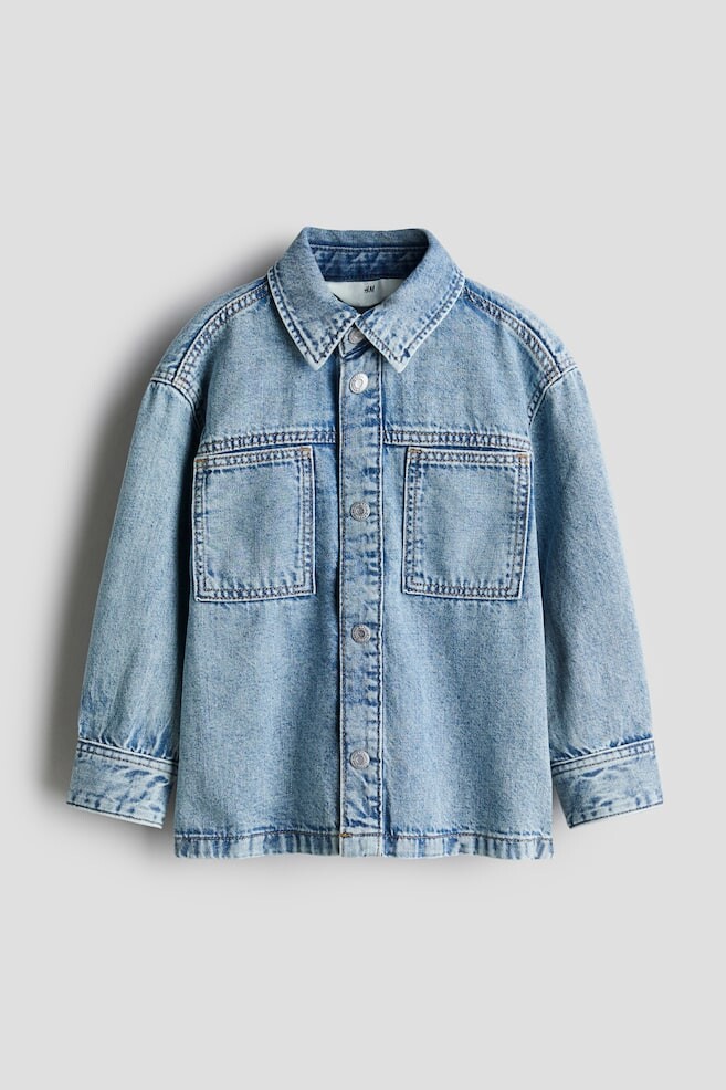 

Джинсовая рубашка H&M, синий