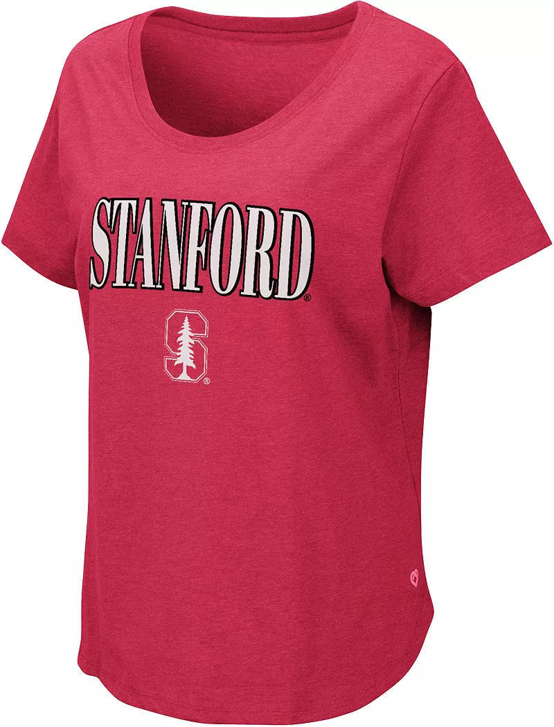 

Женская футболка Colosseum Stanford Cardinal малиновая