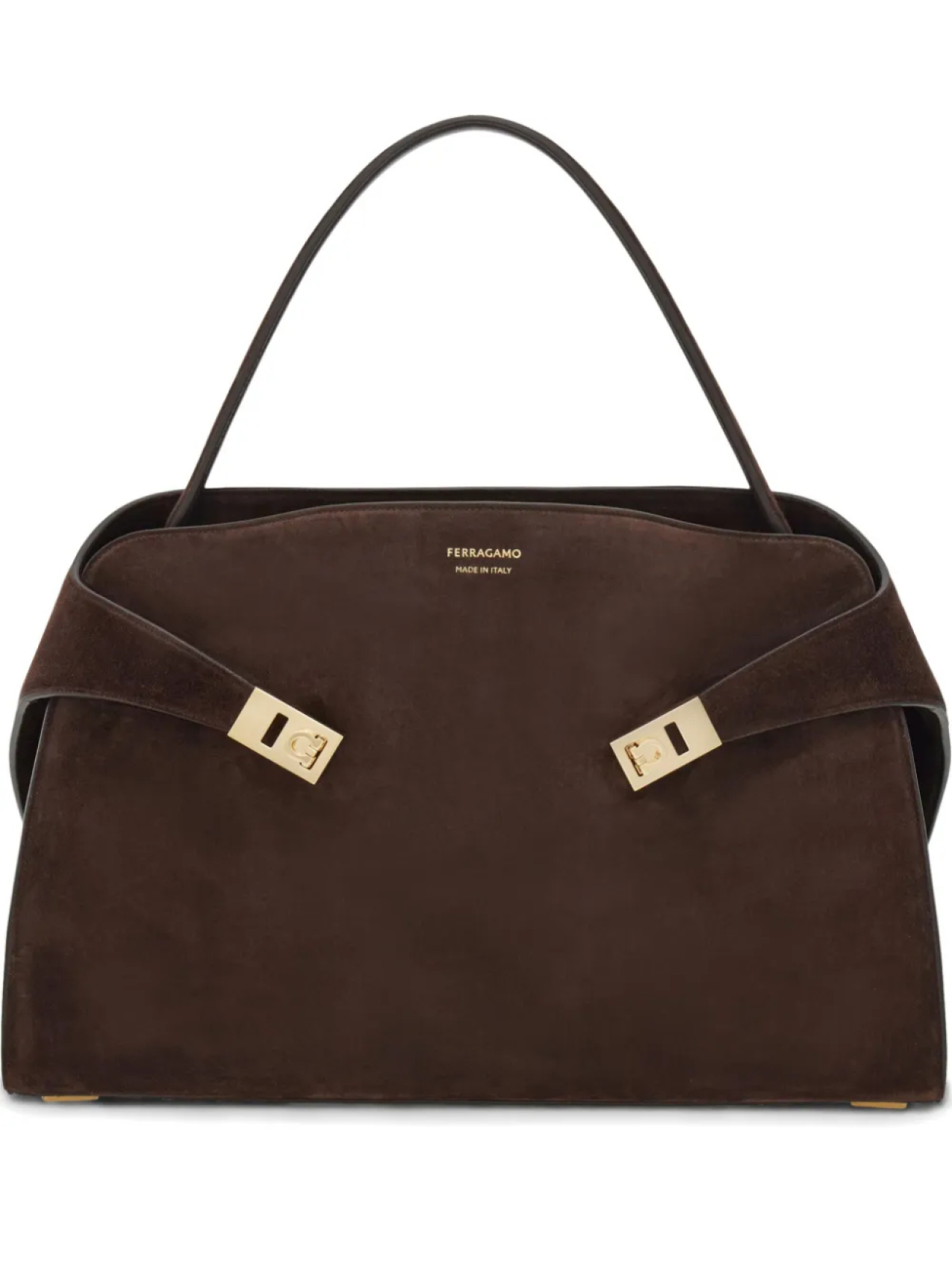 

Большая сумка на плечо Soft Hug Ferragamo, коричневый