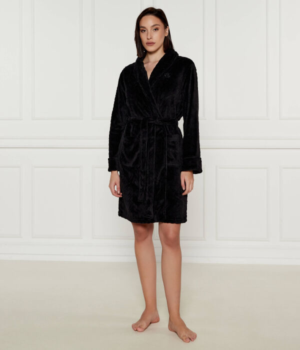 

Халат Regular fit Lauren Ralph Lauren, черный