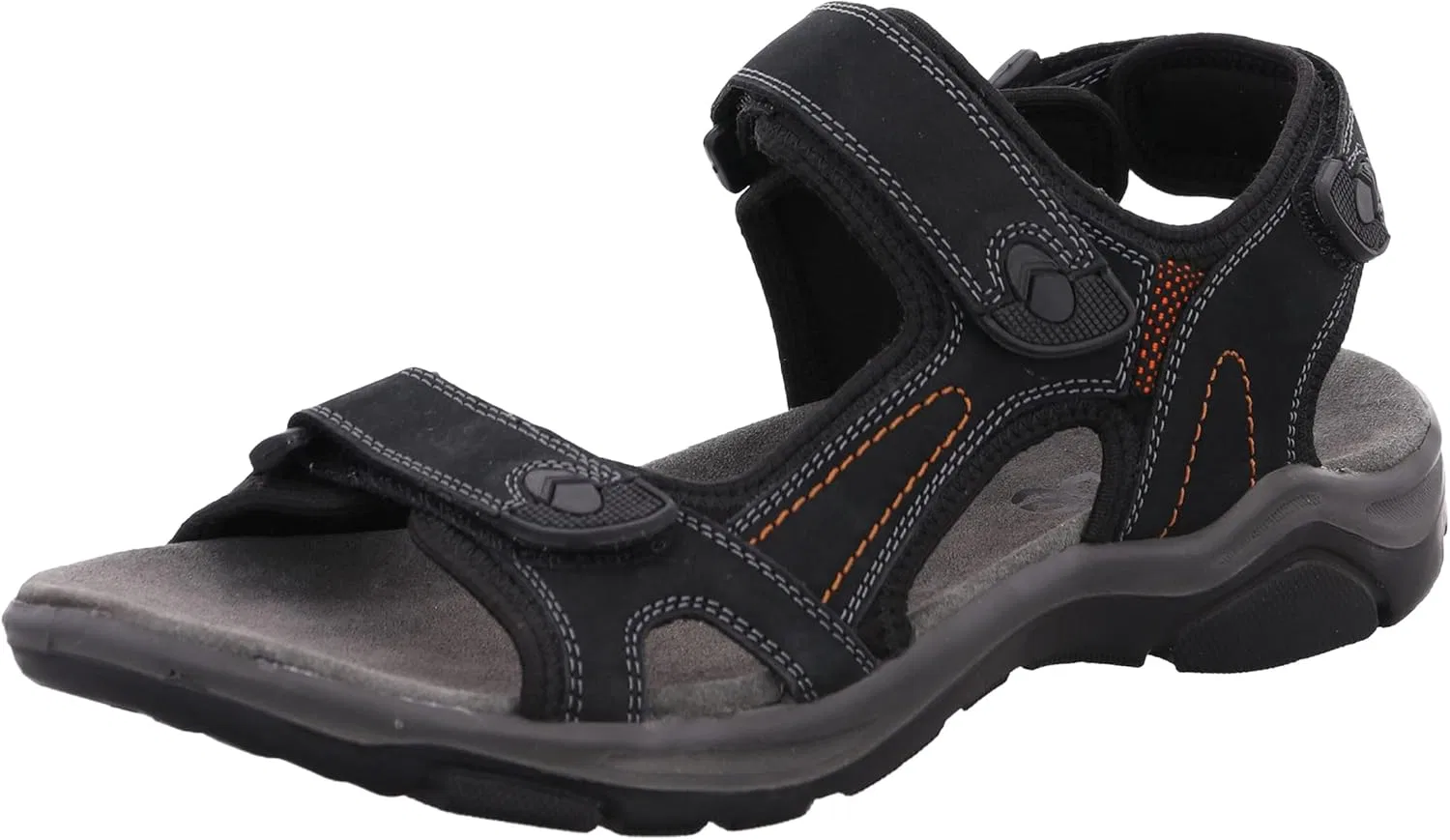 Мужские треккинговые сандалии Rohde Caluso 5955 из кожи с застежкой на липучке, Black