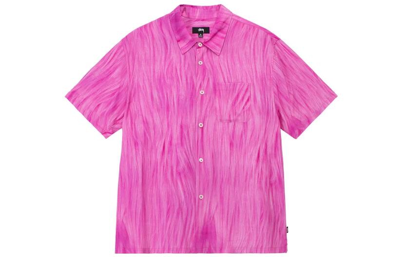 

Рубашка унисекс Stussy, розовый