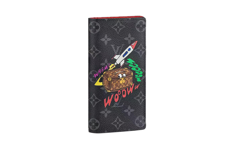 

LOUIS VUITTON Мужской кошелек Brazza Monogram Canvas, черный