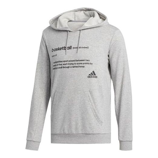 

Толстовка adidas Definition Hdy Athleisure Casual Sports hooded Pullover Gray, серый