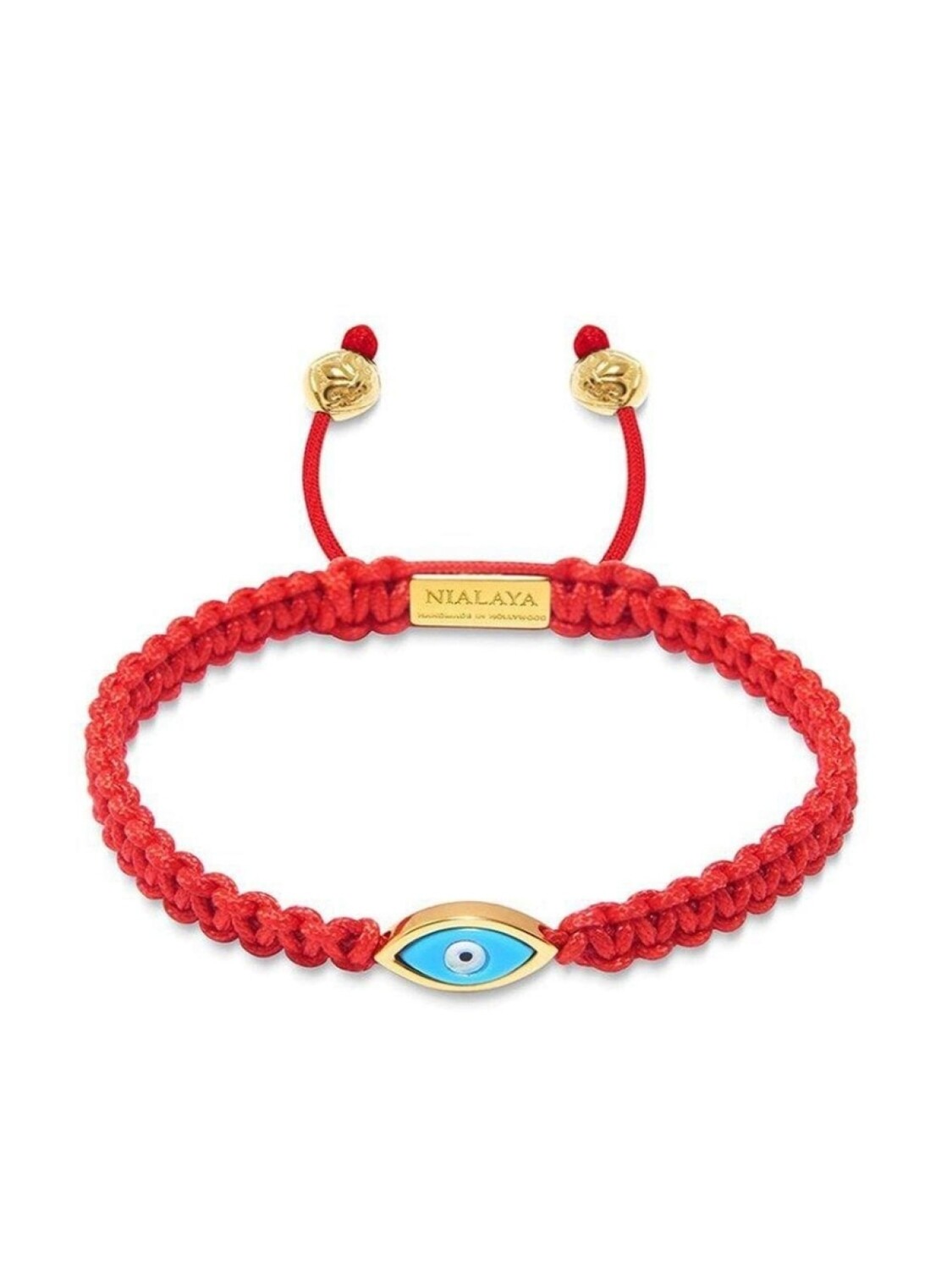

Плетеный браслет с подвеской Nialaya Jewelry, красный