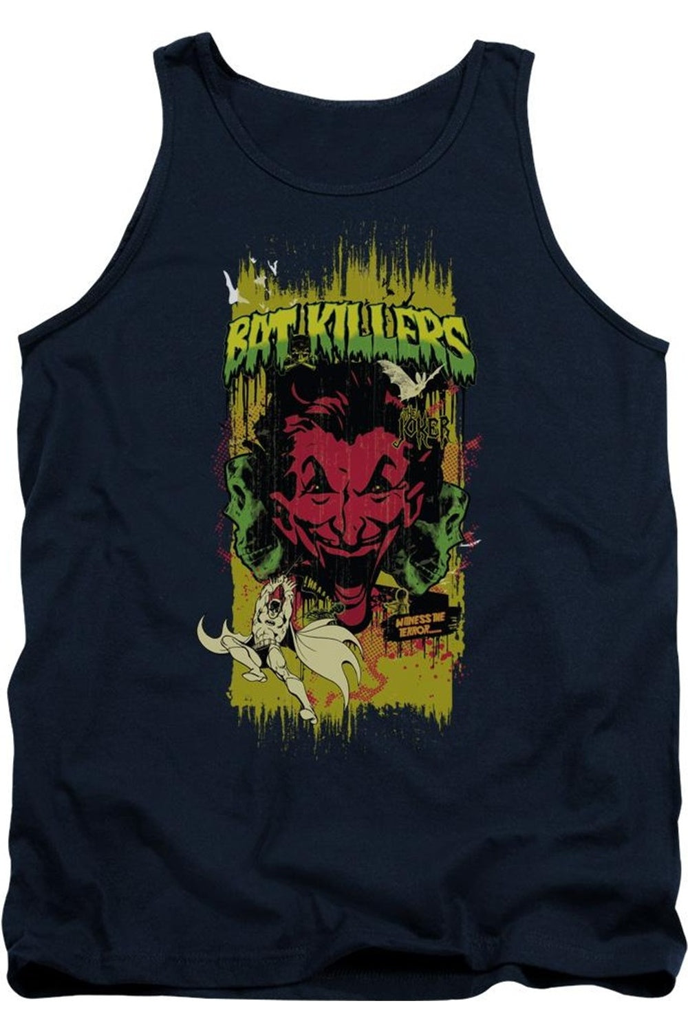 

Бэтмен Bat Killers 2 взрослая майка Gildan, темно-синий