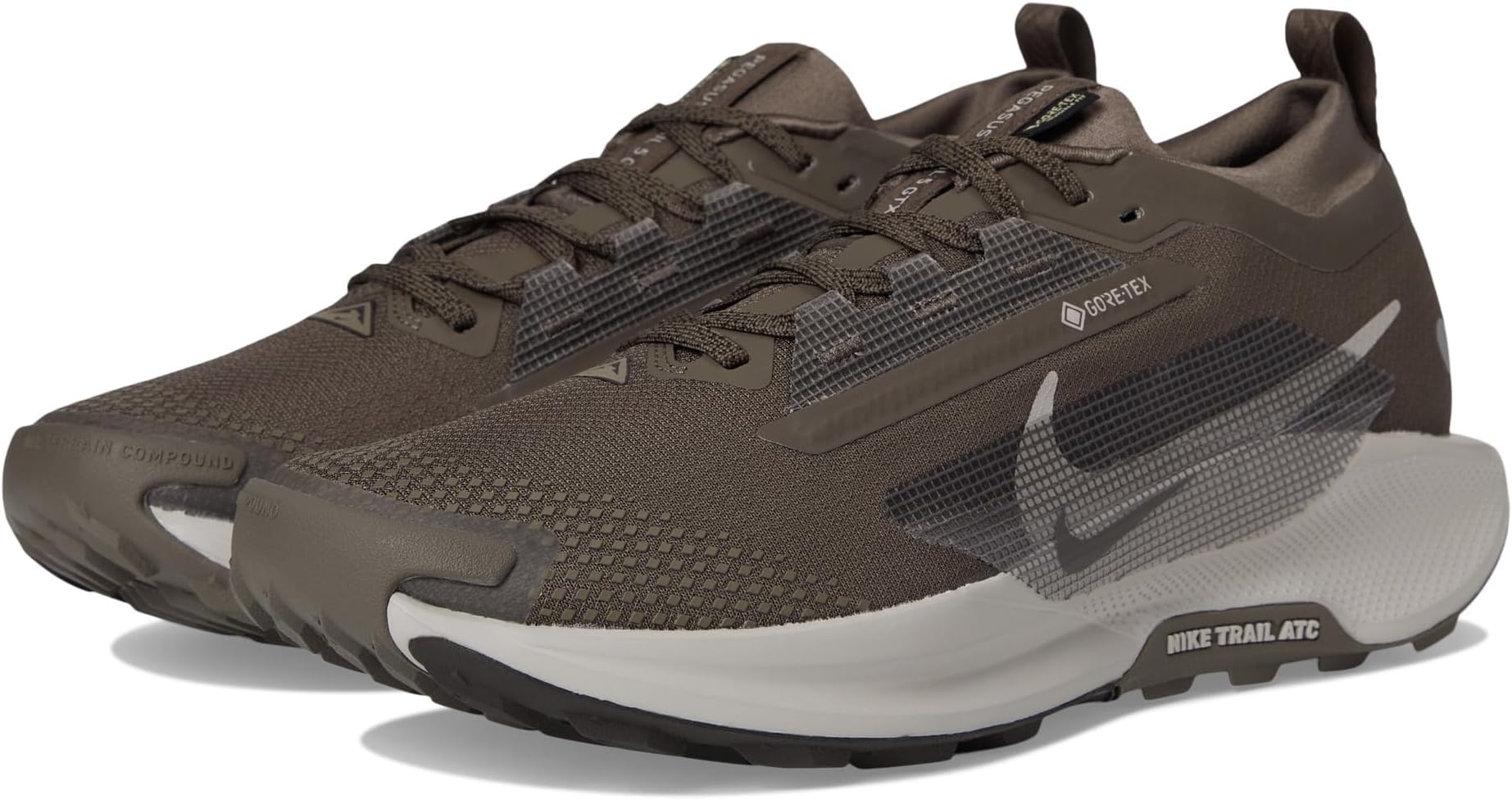 

Кроссовки Nike Men's Pegasus Trail 5 GORE-TEX, Ironstone/College Grey/Velvet Brown