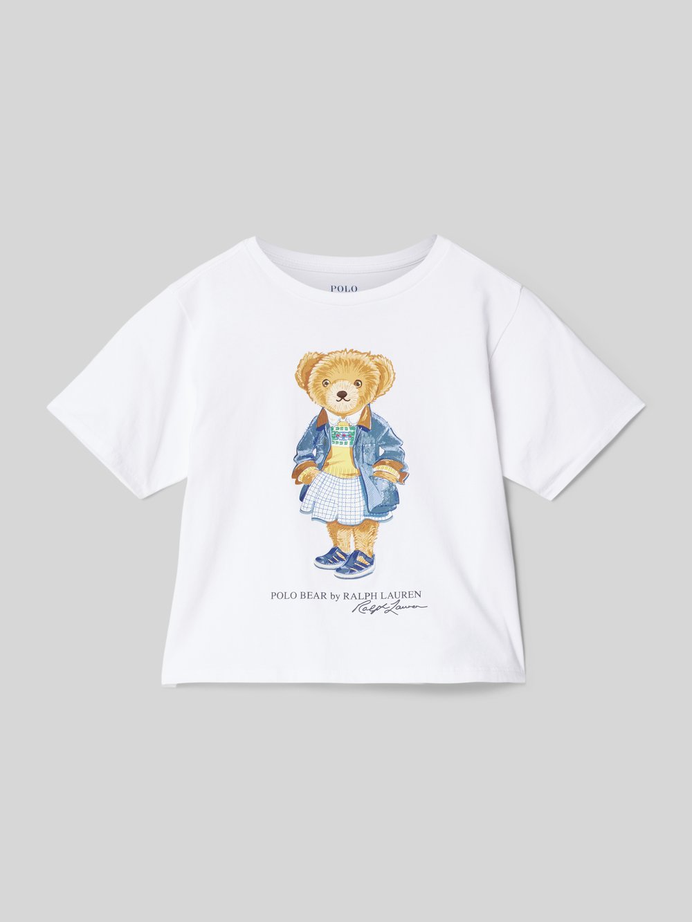 

Футболка с рисунком и этикеткой Polo Ralph Lauren Teens, белый