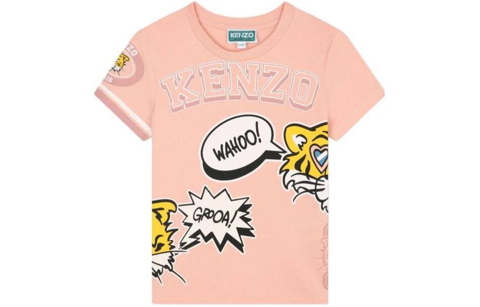 

Детская футболка Kenzo, розовый
