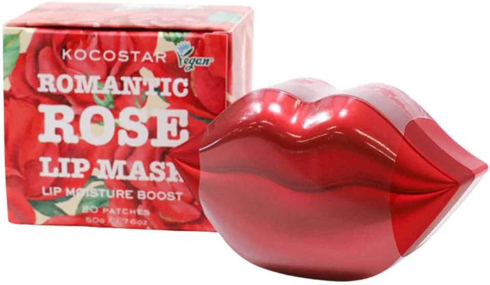 Маска для губ KOCOSTAR Romantic Rose гидрогелевая 20 шт