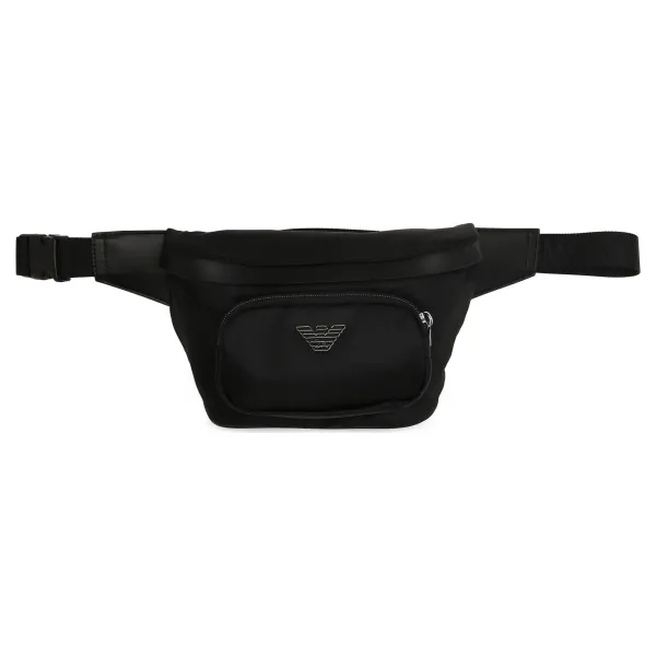 

Поясная сумка мужская Emporio Armani с логотипом, черный