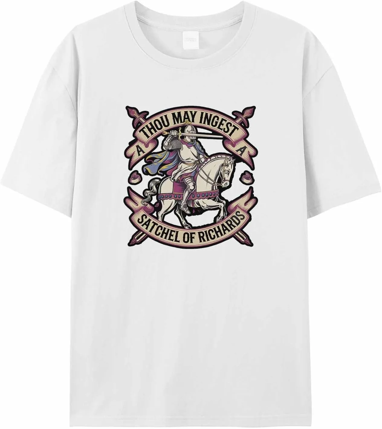 

Футболка мужская с принтом рыцарь на коне jdudh