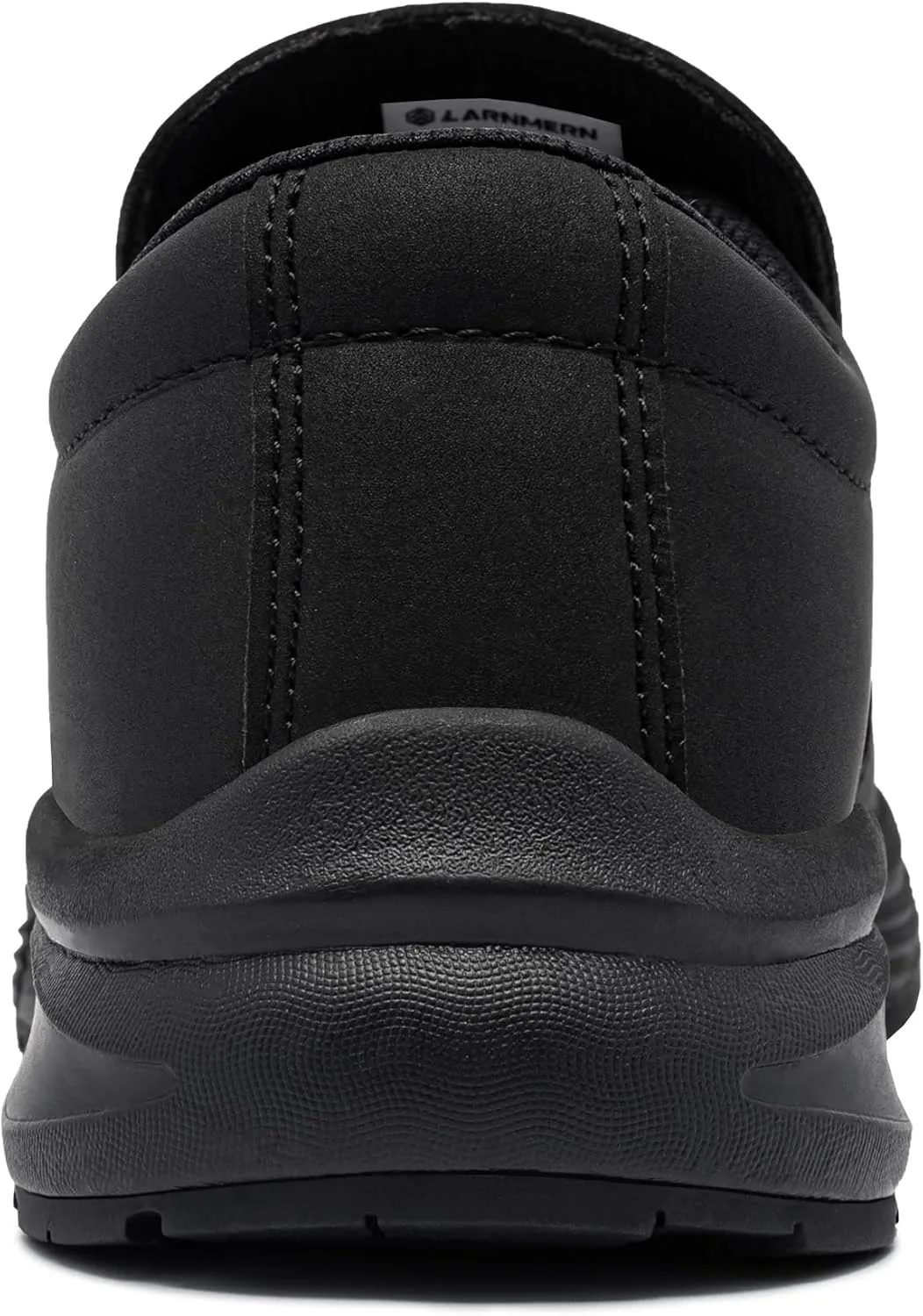 

LARN SAFETY Мужские противоскользящие туфли для работы в сфере общественного питания Водонепроницаемые противоскользящие кухонные ботинки для шеф-поваров Ресторанная и медицинская обувь без шнурков Черные, черный